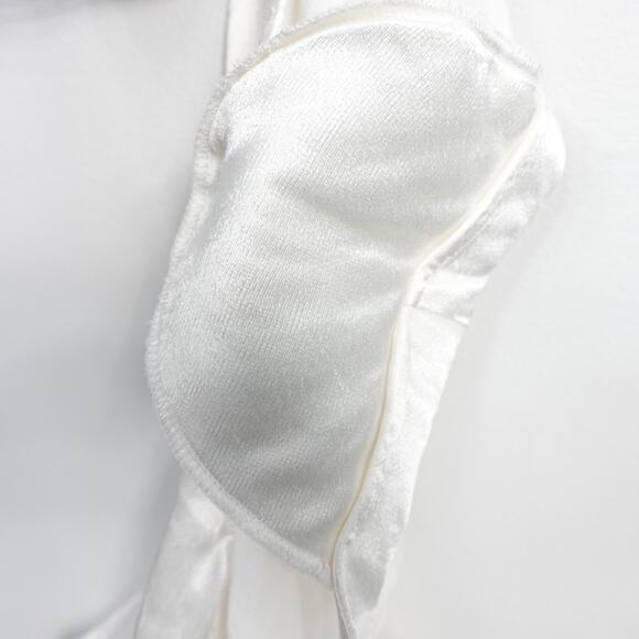 Ba&sh Nao White Sleeveless Open Back Shoulder Pad Top Blouse - Picture 10 of 14